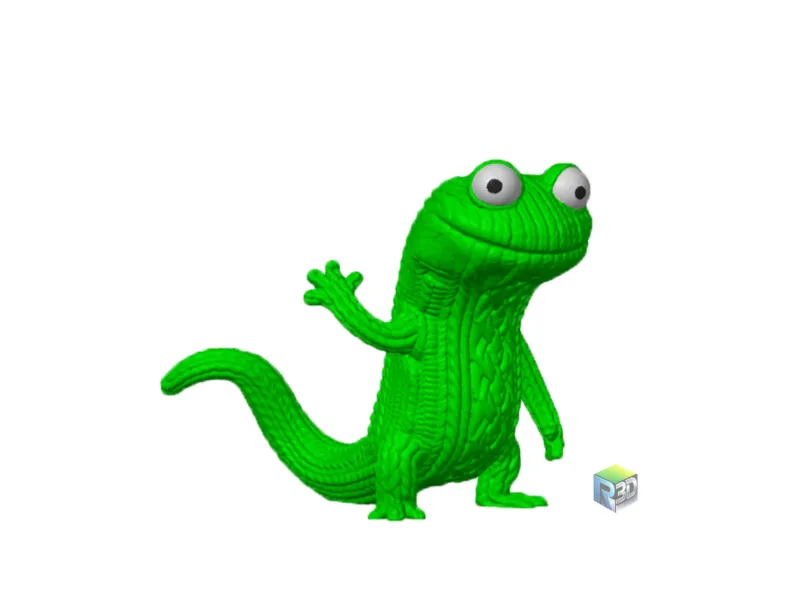 knitted tom lizard