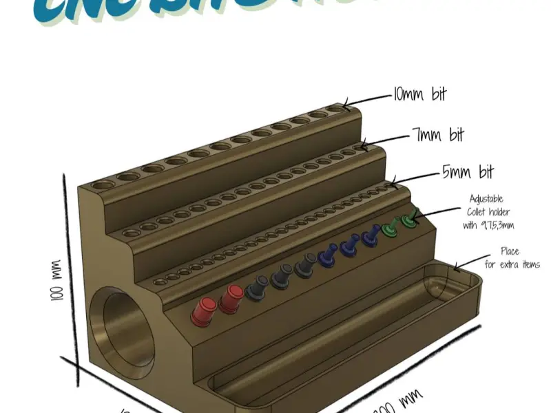CNC bits Holder V.1