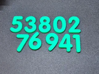 Numbers scalable