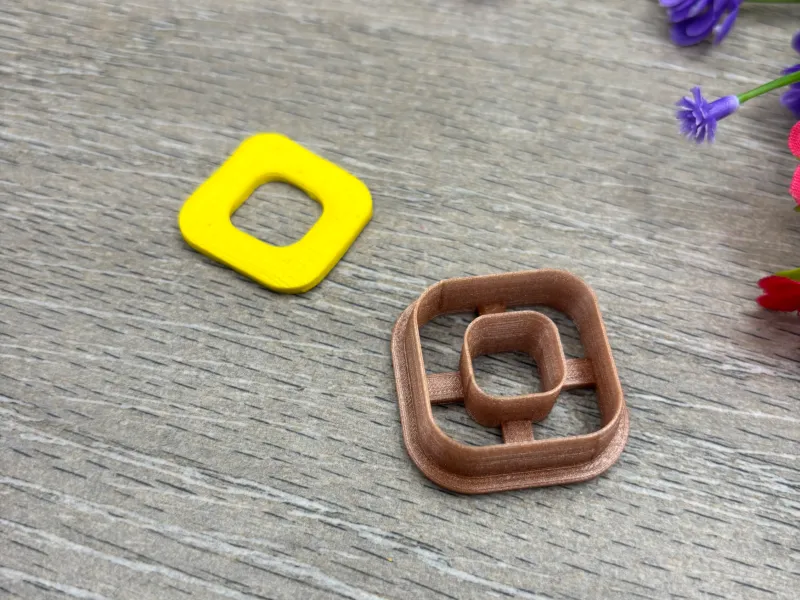 CORTADOR DE ARGILA QUADRADO DUPLO