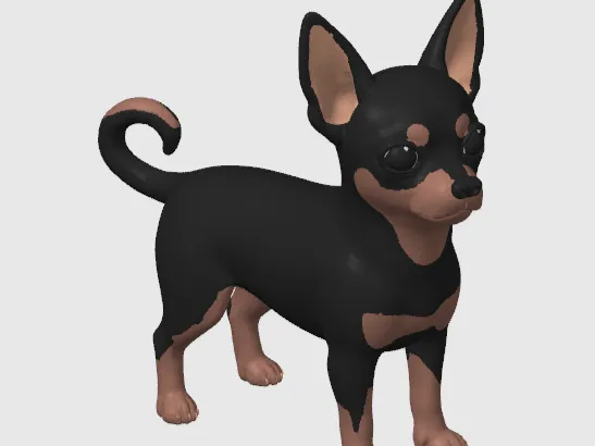 Chihuahua con base editable