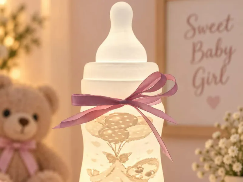 Baby Bottle Lamp