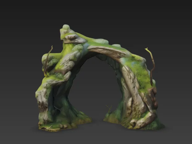 Fantasy Nature Rock Archway