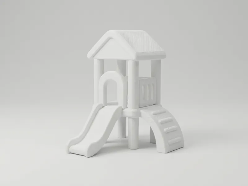Playground Tower with Slide – Playhouse Model