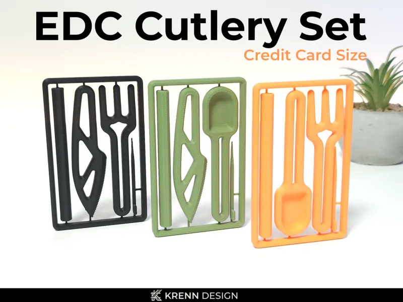 EDC-Besteckset - Kreditkartengröße
