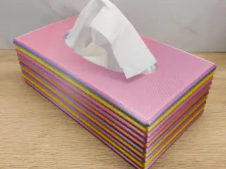 Tissue box - round sides