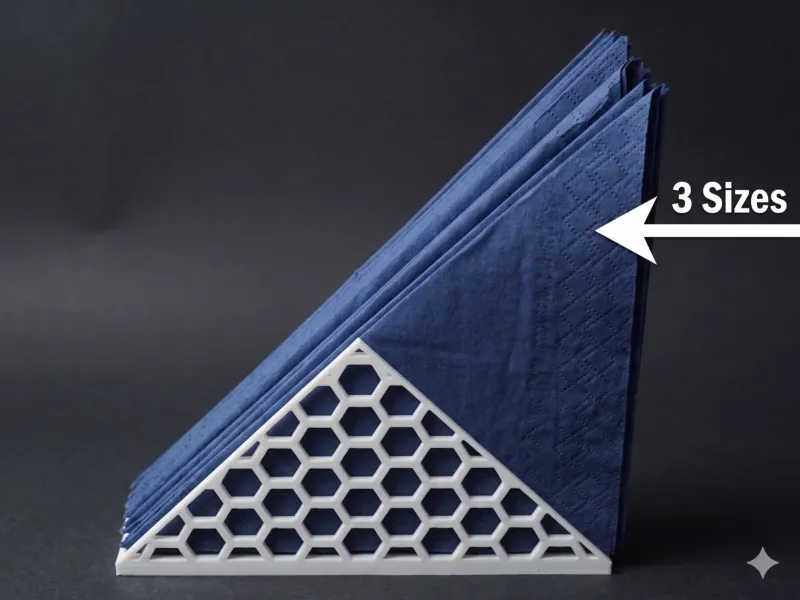 Modern Napkin Holder 3 Sizes | Serviettenhalter | Hexagon