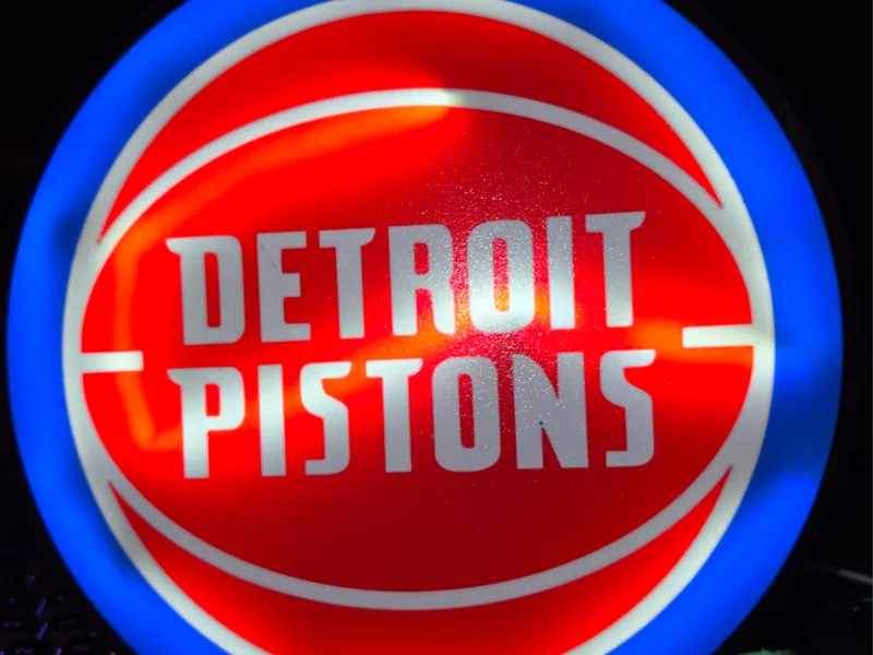 Detroit Pistons Leuchtkasten