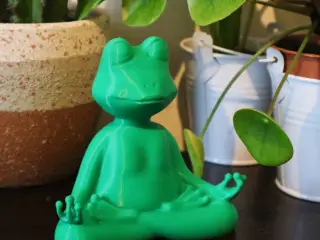 Frog Meditating Figurine, Yoga, Decoration