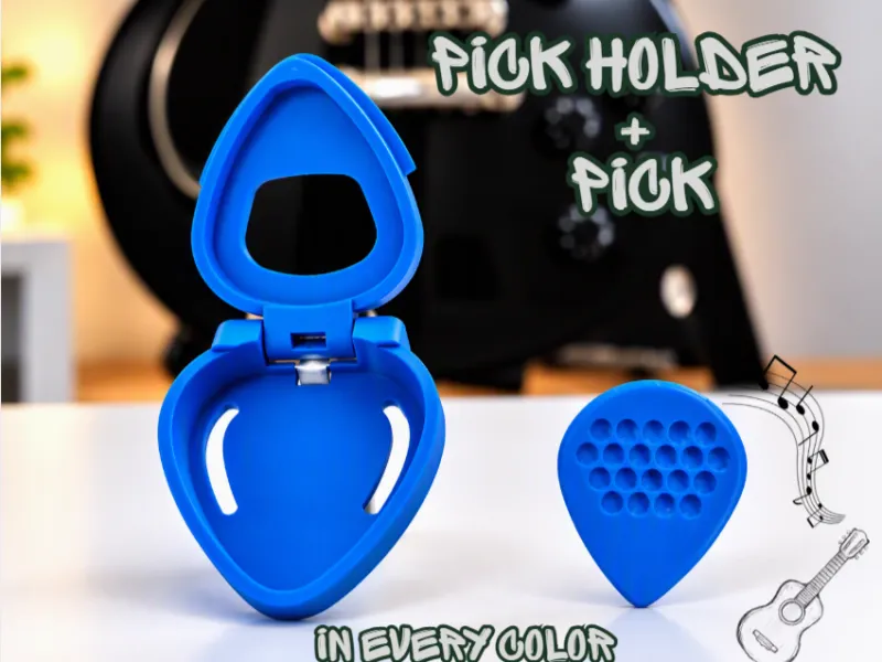 púa de guitarra + estuche de púas