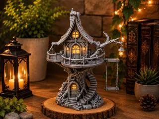 Fantasy Tree House-Magical Fairy House