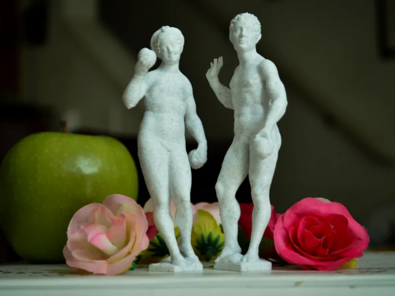 Adam and Eve Statuette Pair – Renaissance Sculpture Replica