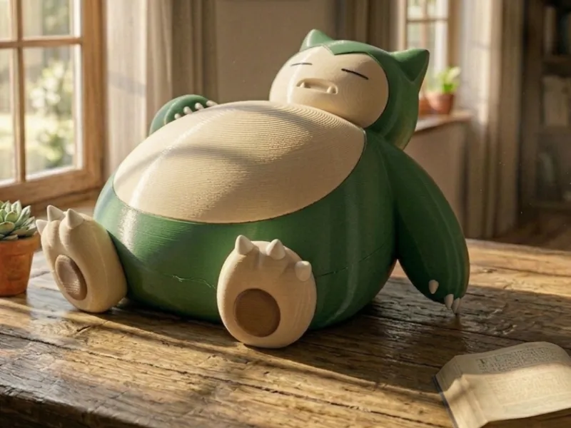 Figura Realista do Snorlax