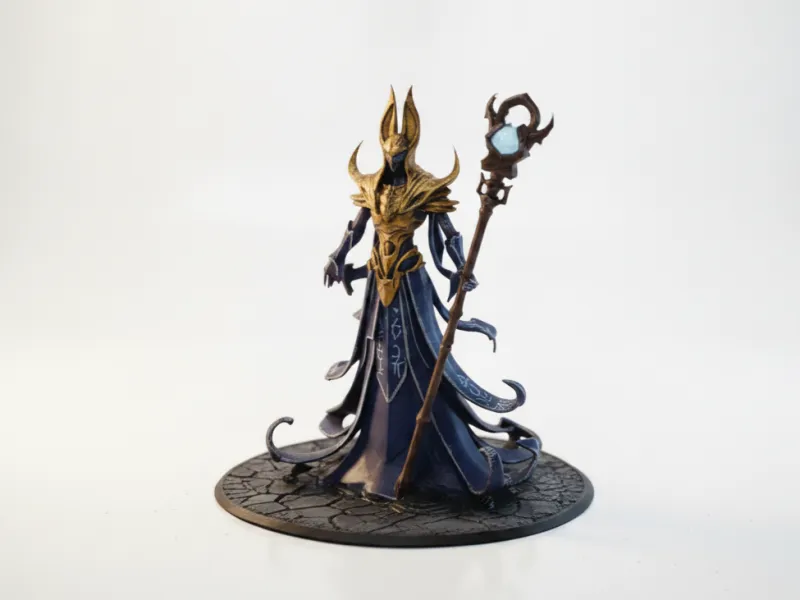 Estatua de la Diosa del Coro de la Muerte de Karthus LOL Imprimible en 3D