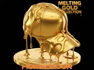 Melting Gold Baseball Cap