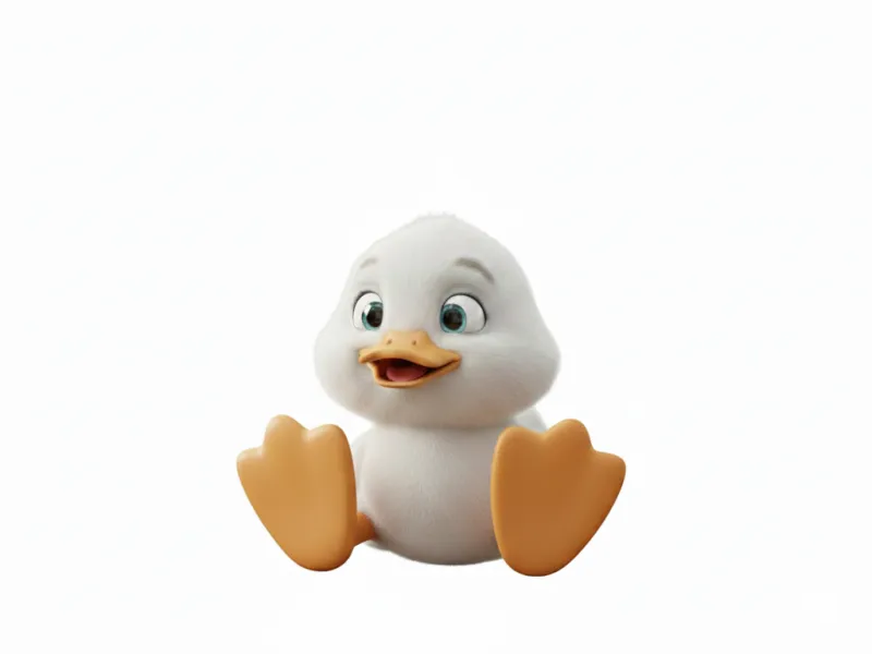 cute duckling 3d