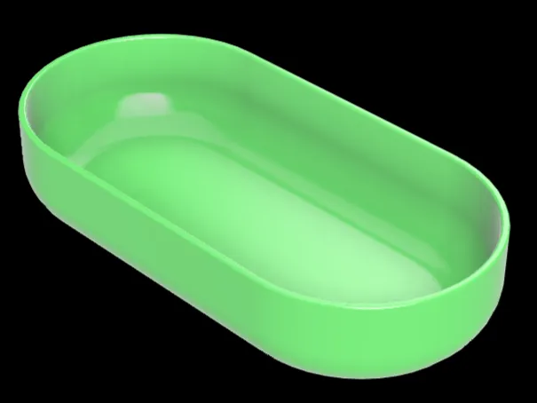 Small oval bowl for leftovers