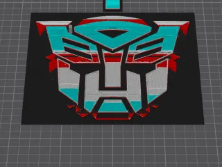 Autobot Logo Hueforge Relief