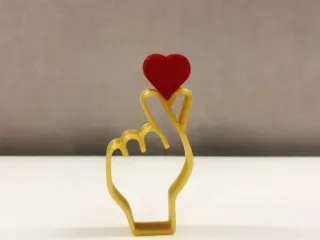 A heart on your hand 