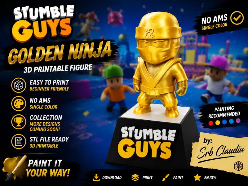 Stumble Guys 黄金忍者