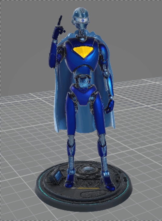 SUPERMAN ROBOT Number 4 GARY - 3D PRINTABLE STL