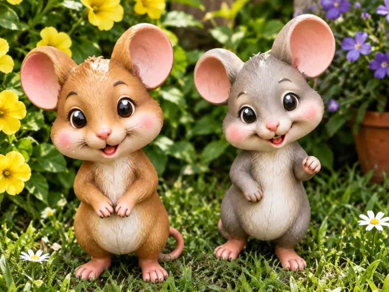 遊び心のあるネズミ - 素敵なディテール