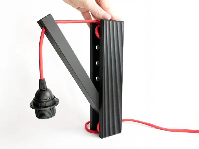 Supporto per Luce da Parete Regolabile, Lampada a Cavo di Design