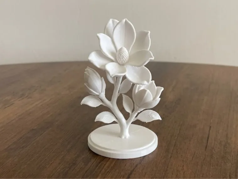 Magnolia on Stand - Decorative Floral Model