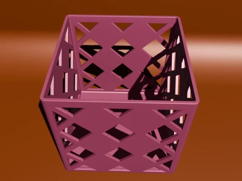 Lattice Desk Organizer opn Box V3D ID-54