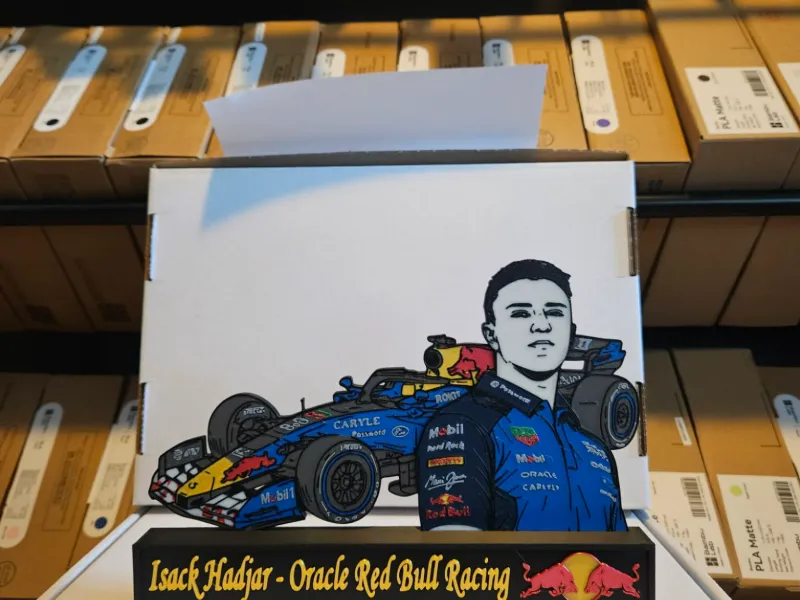F1 - Isack Hadjar oracle red bull Racing f1 display