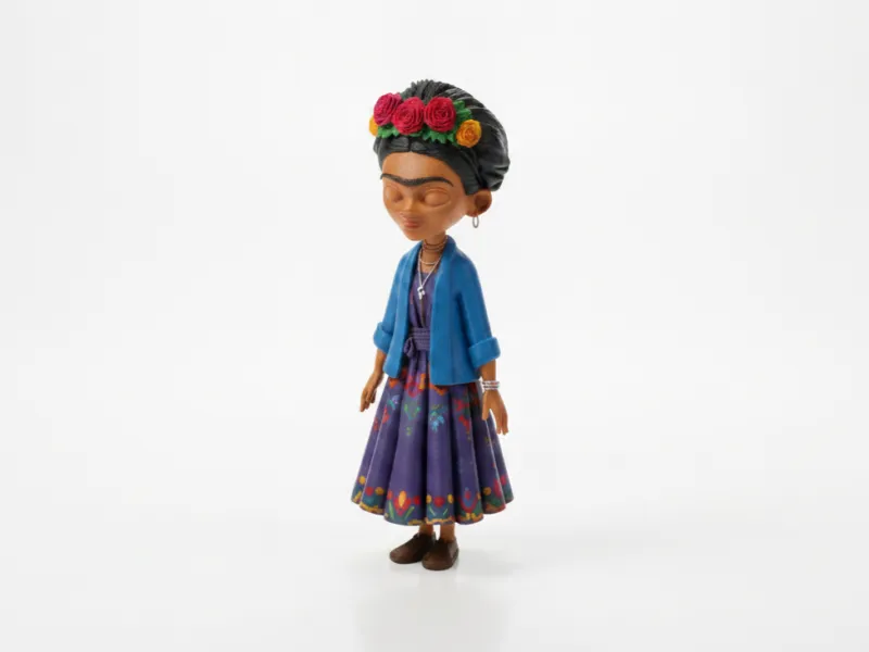 Frida Kahlo Figurine Historische Künstlerin 3D-druckbar