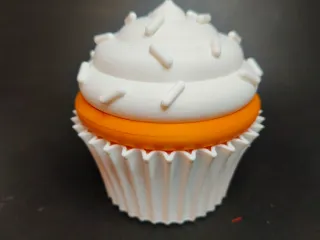 Cupcake Shaped Two Compartment Container
