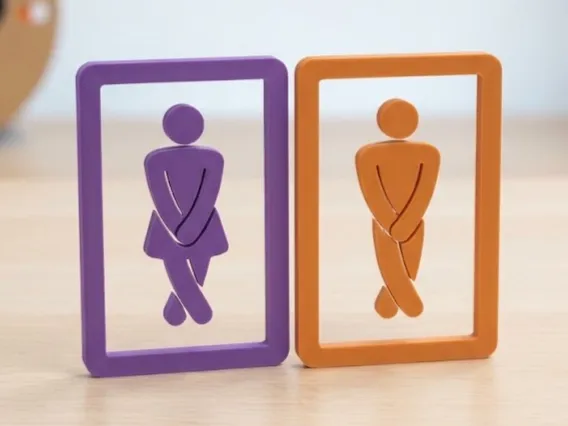 Herren-/Damen-WC-Schilder