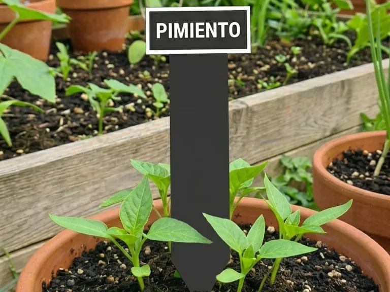 Cartel planta pimiento