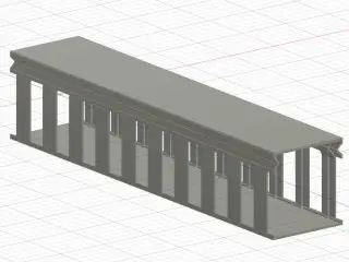 Cable Ducting 40x40mm x 200mm long, no support required