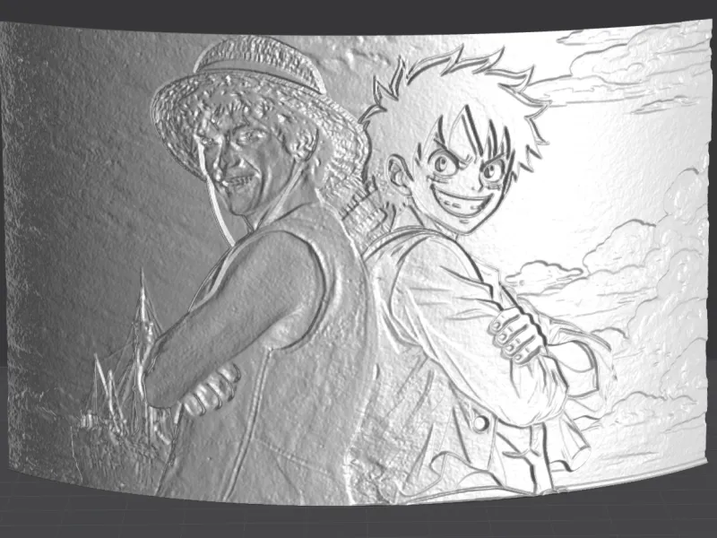 Monkey d-Luffy liophane