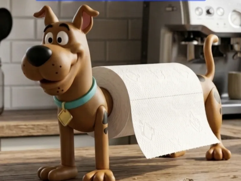 Scooby-Doo Paper Towel Holder STL and 3MF