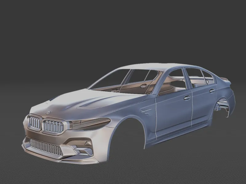 2022 BMW M5 CS Body STL