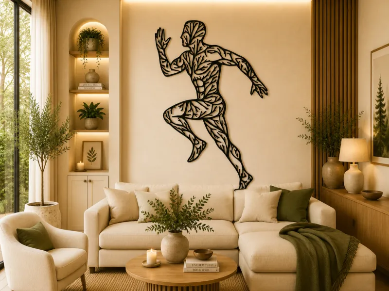 Running Athlete 2D Wall Art