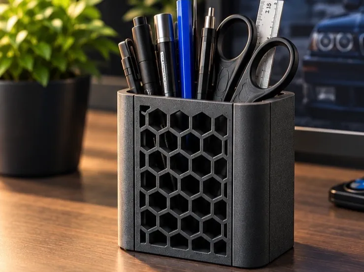 Шестигранный держатель для карандашей 7x5 см