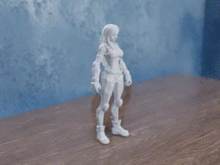 Low Poly Tifa Lockhart