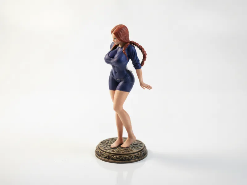 Sexy Shorts Weibliche Figurenstatue 3D-druckbar