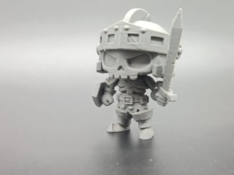 Undead Knight Chibi - Cute Bone Warrior Toy