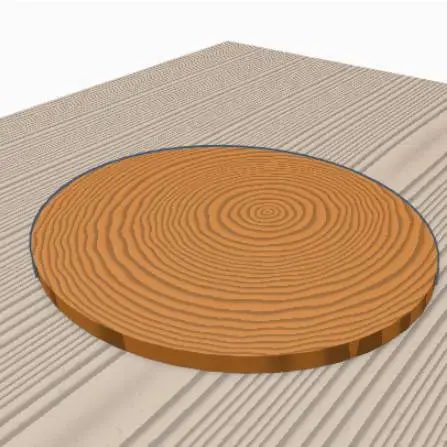 hocky puck for air hockey with Simons Farms
 logo