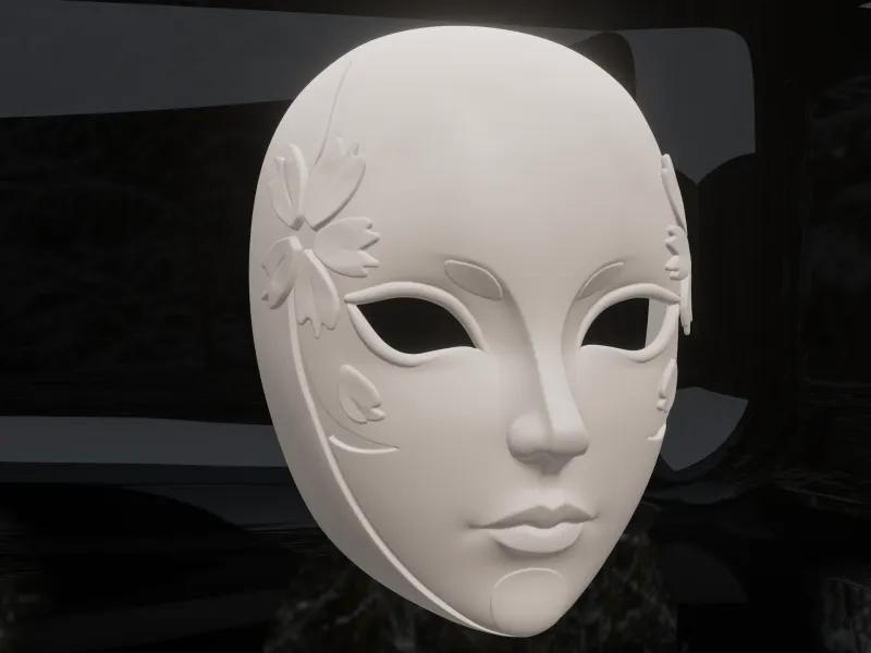 Sakura Floral Japanese Mask