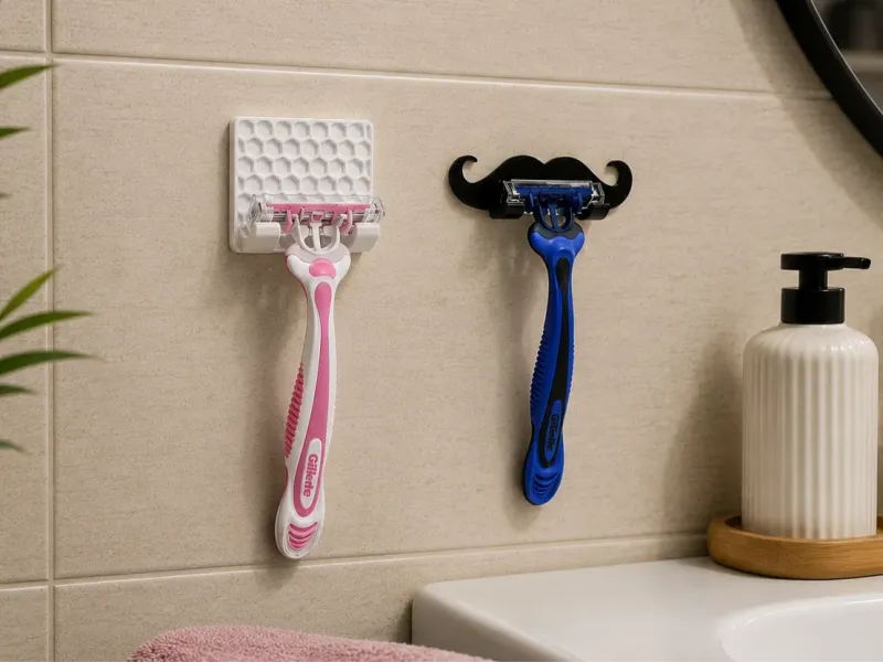 Modern Razor Holder- minimal patterns - no support