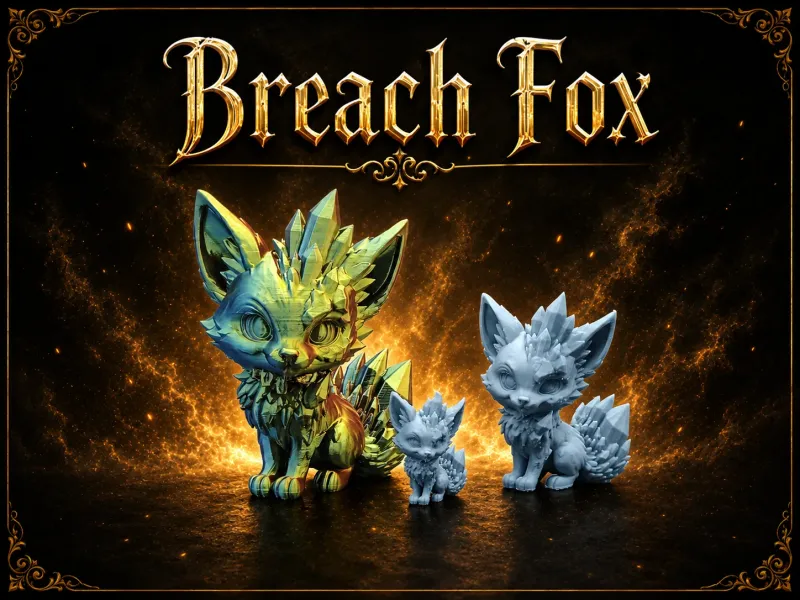 Crystal Fox from Breach – Fantasy Miniature RPG DnD