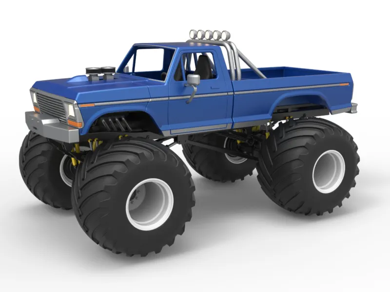 Monster truck vintage à l'échelle 1:25