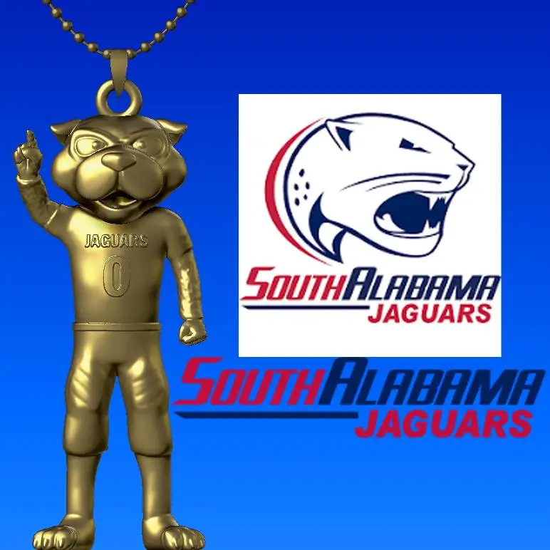 NCAA - Necklaces South Alabama Jaguars - Hanging Figurine