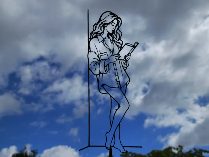 Cozy Reading Woman Wall Art